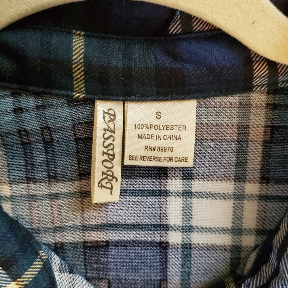 Passport Button Up Plaid Shirt - Picture 3 of 4